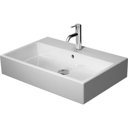 Duravit Washbasin 27" Vero Air, w/Overflow+FaucetDeck w/No Holes Wh 2350700060